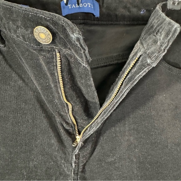 Talbots High Waist Black Corduroy Straight Leg Pants - Picture 3 of 9